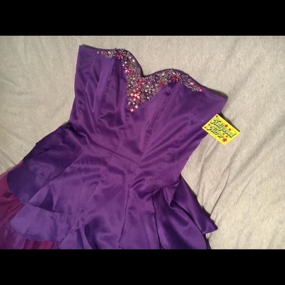 Purple Prom Dress - Picture 3 of 4